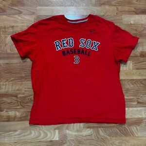Nike Boston Red Sox Shirt Authentic MLB Red Baseball T-Shirt Tee - Men’s XXL